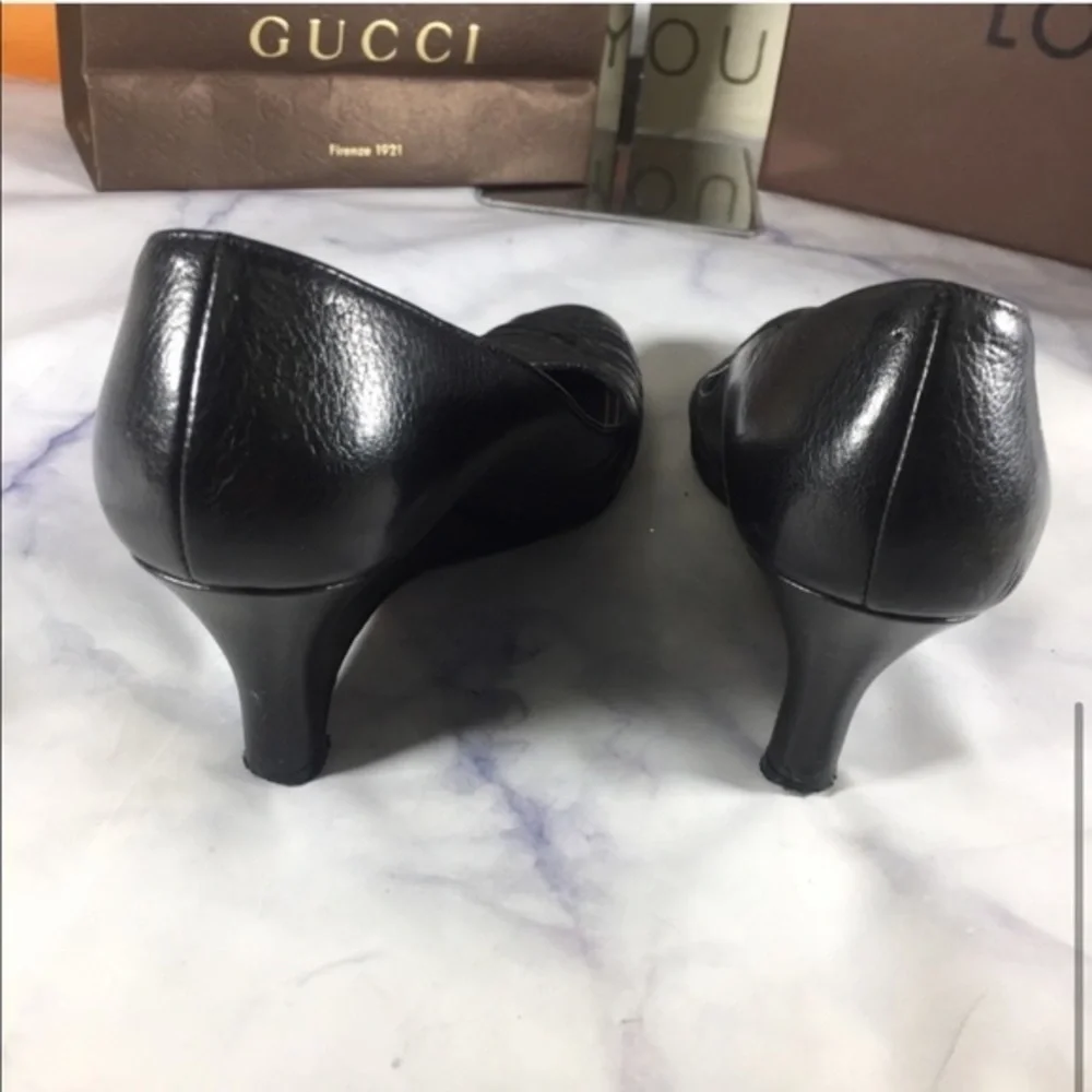 JOHNNY MOKE Black London Wedges Size 36